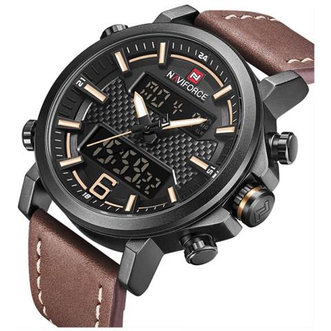 XCZAP Orologio Sportivo Digitale Uomo – Quadrato Luminoso Con Cronometro E Conto Alla Rovescia, Impermeabile 30m, Cinturino In PU (Nero)
