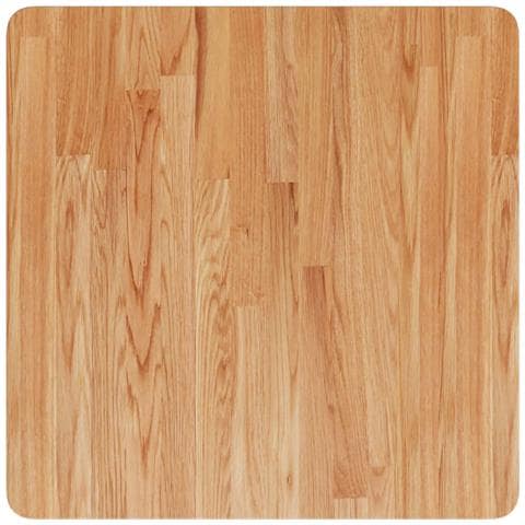 Piano Tavolo Quadrato Marrone Chiaro 60x60x4cm Rovere Trattato - Foto 2