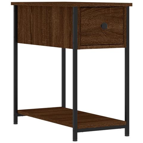 Comodino Rovere Marrone 30x60x60 Cm In Legno Multistrato - Foto 1