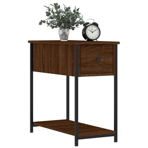 Comodino Rovere Marrone 30x60x60 Cm In Legno Multistrato - Foto 2