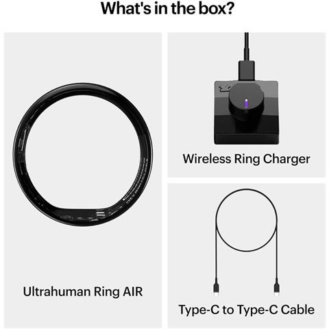 Anello Intelligente - Ring Air - - Il Dispositivo Indossabile Per Il Monitoraggio Del Sonno E Del Fitness Più Leggero Al Mondo, Hrv, Monitoraggio Della Frequenza Cardiaca E Della Temperatura, Monitoraggio. Colore Nero - Foto 7
