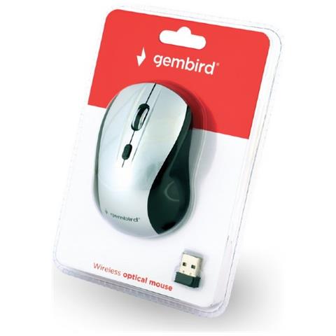 MUSW-4B-02-BS mouse Ufficio Ambidestro RF Wireless Ottico 1600 DPI - Foto 3