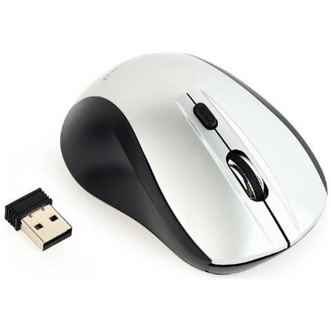 MUSW-4B-02-BS mouse Ufficio Ambidestro RF Wireless Ottico 1600 DPI - Foto 1