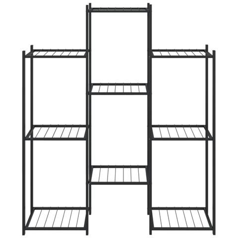 Portafiori 83x25x100 Cm Ferro Nero - Foto 3