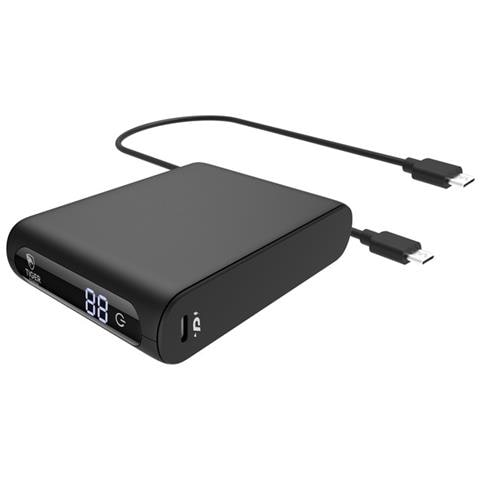 Powerbank 10000mah Power Delivery Quick Charge Con 2 Cavi Usb-c, Nero - Foto 1