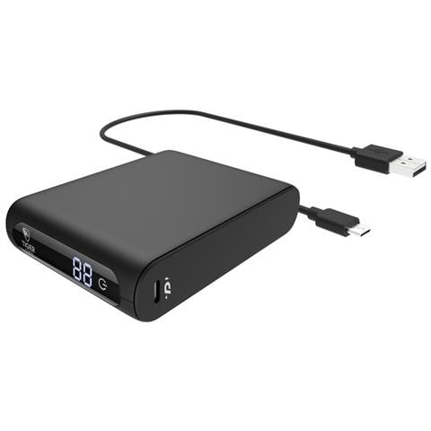 Powerbank 10000mah Power Delivery Quick Charge Con 2 Cavi Usb-c, Nero - Foto 2