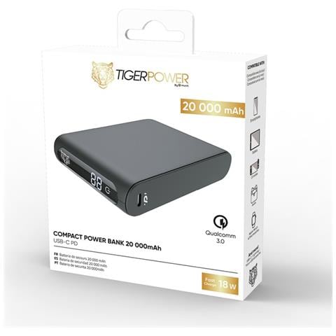 Powerbank 10000mah Power Delivery Quick Charge Con 2 Cavi Usb-c, Nero - Foto 4