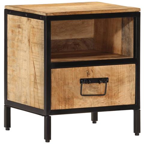Comodino 40x35x50 Cm In Legno Massello Di Mango - Foto 1