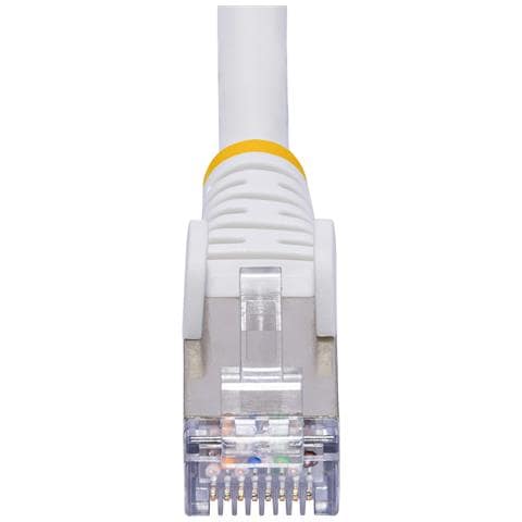 Cavo Ethernet CAT8 bianco da 3m, RJ45 Snagless, 25G / 40G, 2000MHz, 100W PoE++, S /FTP, cavo lan in rame puro 26AWG, LSZH, cavo patch di rete schermato con rilievi di trazione, testato individualmente - Foto 2