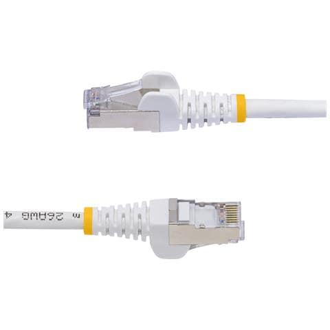 Cavo Ethernet CAT8 bianco da 3m, RJ45 Snagless, 25G / 40G, 2000MHz, 100W PoE++, S /FTP, cavo lan in rame puro 26AWG, LSZH, cavo patch di rete schermato con rilievi di trazione, testato individualmente - Foto 4