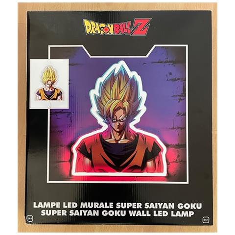 Lampada A Neon Da Muro Goku Super Saiyan 30 Cm, Multicolore - Foto 4