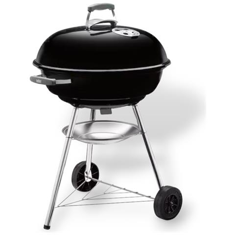 Barbecue Rotondo A Carbone Con Ruote E Griglia In Acciaio Cromato Original Compact Kettle - Foto 1