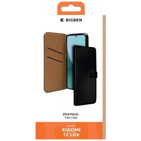 Custodia Per Xiaomi 12 Lite Folio Wallet Con Linguetta Magnetica, Nero - Foto 2