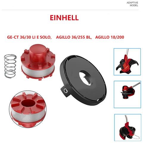 Set Di Filo Di Ricambio Per Bobina Per Tagliabordi A Batteria Einhell - Foto 2