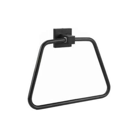 Porta Asciugamani Bagno Parete Salviette Nero Supporto Arredo Bagno 02098 - Foto 1