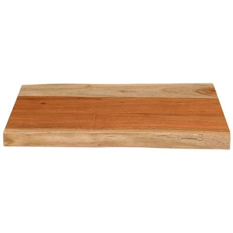 Piano Tavolo 60x40x3,8 Cm Rettangolare Legno Acacia Bordi Vivi - Foto 3