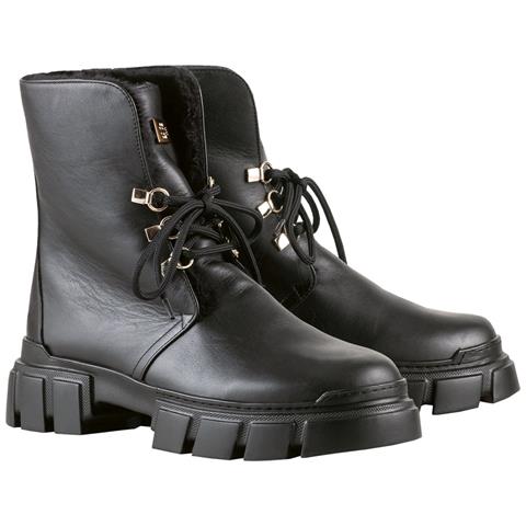 Winter Hike Booties Stivaletti Pelle Scarpe Donna Nero Eu 36, 6-102745 0100 - Foto 2