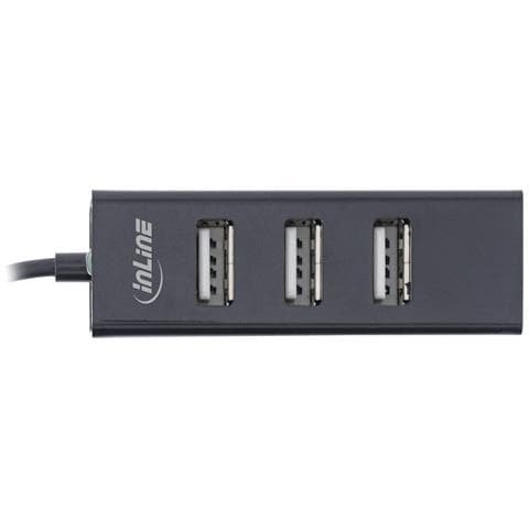 Hub USB 2.0 a 4 porte, da USB-C maschio a 4x USB-A femmina, cavo 15cm - Foto 2