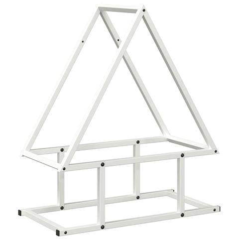 Rastrelliera per Legna da Ardere Bianca 50x25x60 cm - Foto 1