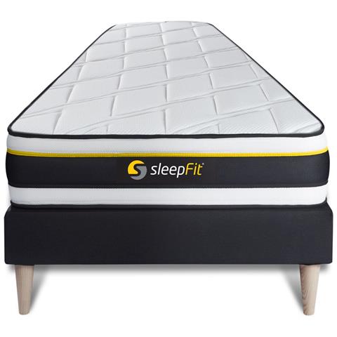 Kit Rete E Materasso Matrimoniale Soft 90x190cm - Spessore : 19cm - Foam Hd Con Struttura Microalveolare - Molto Rigido - Foto 1