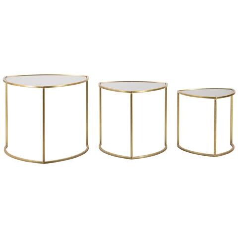 Tavolino Mf553 - Oro - Metallo - 60x60x50 Cm - Foto 1