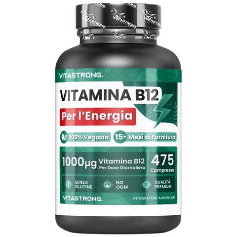 Vitamina B12 1000mcg Vegana, 475 Compresse, 1 Al Giorno (scorta Oltre 15 Mesi) - Foto 1