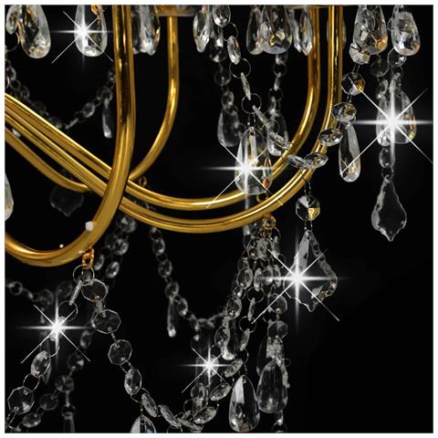 Lusso Casadino - Lampadario A 2 Livelli Dorato 15 Lampadine E14 - Foto 7