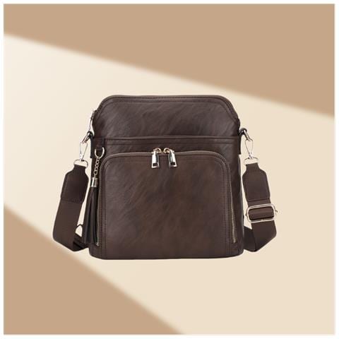 Elegante Borsa A Tracolla Da Pendolare Per Donna - Chic E Funzionale Coffee - Foto 3