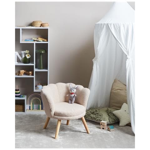 Poltrona Per Bambini Halby Bouclé Beige Chiaro - Foto 1