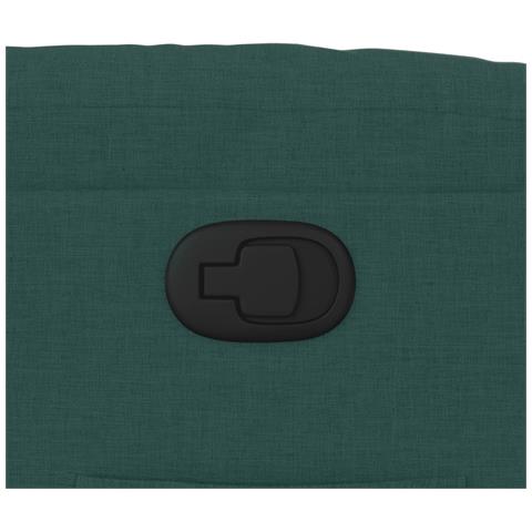 Poltrona Reclinabile in Tessuto Verde Scuro - Foto 9