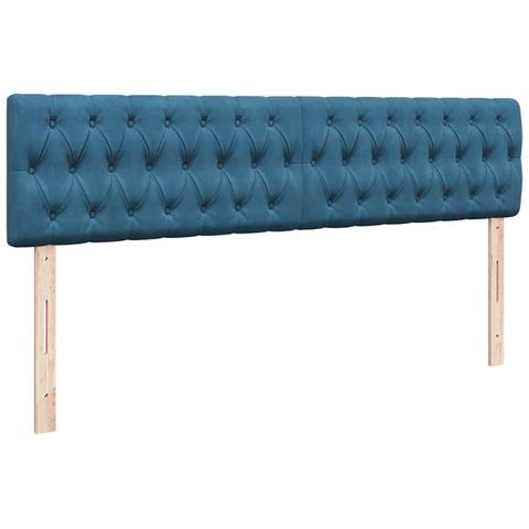 Struttura Letto Pouf con Materassi 180x200 cm Velluto - Foto 9
