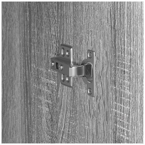 Credenza Grigio sonoma MDF Medio Mobile per Buffet Rettangolare - Foto 9