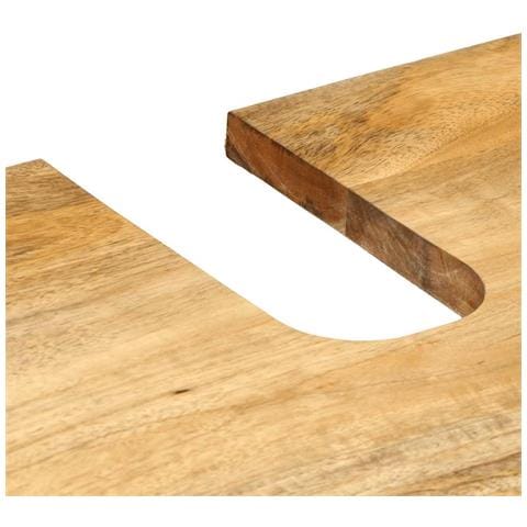 Set Mobili da Bagno 2pz Marrone in Legno Massello di Mango - Foto 9