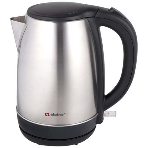 Bollitore Elettrico 1,7l Inox 220v 2200w Base 360° Arresto Automatico, Nero / Argento - Foto 1