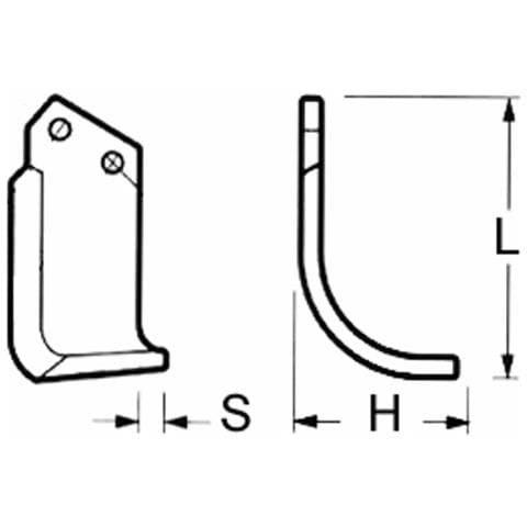 Zappa Dx Lunga 190mm Profondità 120mm Spessore 20mm Ø Foro 40mm - Foto 5