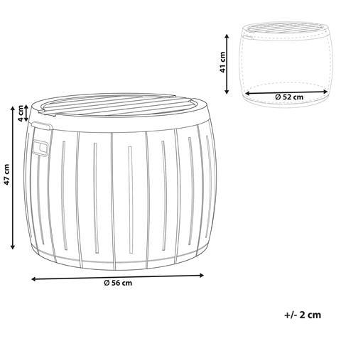 Cesta Prinos 56 Cm 56 Cm Grigio - Foto 7