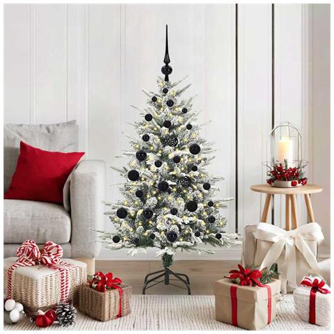 Albero di Natale artificiale preilluminato con set di palline - Foto 2