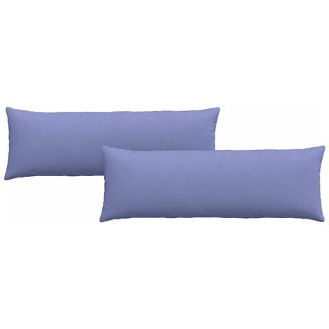 Cuscini da Divano 2 pcs Blu 120 x 40 cm Tessuto - Foto 1