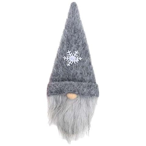 Copribottiglia Di Vino Con Gnomo Senza Volto Per Decorazioni Natalizie - Decorazioni Festive Grey - Foto 1