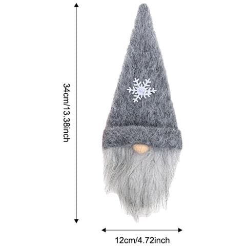 Copribottiglia Di Vino Con Gnomo Senza Volto Per Decorazioni Natalizie - Decorazioni Festive Grey - Foto 2