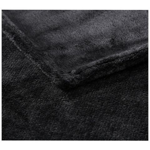 Coperta In Pile Di Flanella Nera - 180x200cm, Morbida E Calda - Foto 2