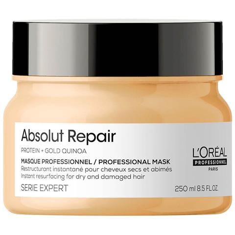 L'oreal Professionnel, Serie Expert Absolut Repair, Protein + Gold Quinoa, Hair Treatment Cream Mask, Instant Resurfacing, 250 Ml - Foto 1