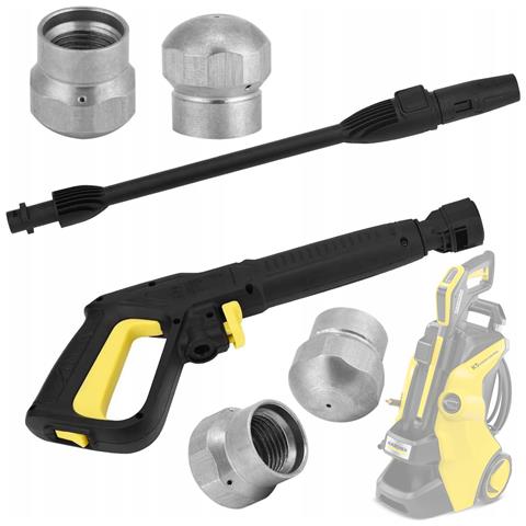 Set Di Accessori Per Idropulitrice Compatibile Con Kärcher K2-k7 - Pistola Con Lancia E Ugello Vario, 150 Bar, 10 L /min, 60°c - Foto 1