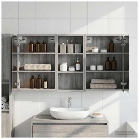 Set di Armadi da Bagno 3 pcs 116 x 16 x 62,5 cm - Foto 2