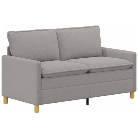 Divano Grigio Chiaro 156 x 81 x 87,5 cm Tessuto - Foto 1