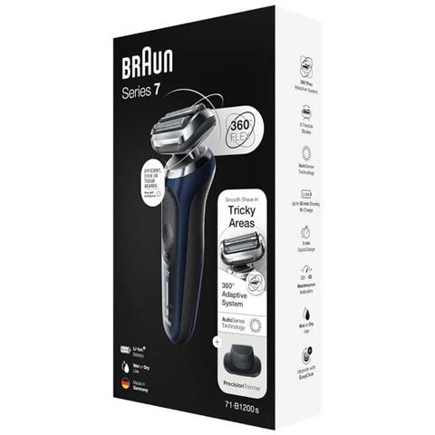 Series 7 71-B1200s Rasoio Trimmer Blu - Foto 3