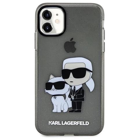 Karl Lagerfeld Klhcn61hnkctgk Custodia Iphone 11 / Xr 6.1 Nera /nera Gliter Karl&choupette - Foto 2