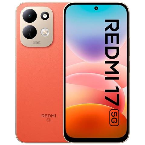 Redmi 17 5G 256GB 4GB Ram Display 6.9" HD 120Hz Main Camera 50MP Selfie 8MP DualSim Ibrida HyperOS3 Snapdragon 4 Gen5 7500mAh Ram Vivid Orange - Foto 1