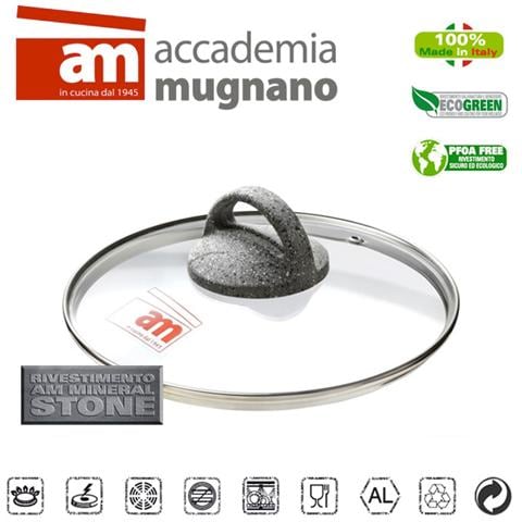 Coperchio in vetro modello Cuore di Pietra diametro 22 cm - Foto 2