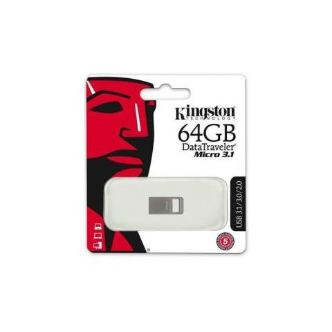 Chiavetta USB 64GB DataTraveler Micro 3.1 Interfaccia USB 3.1 Colore Argento - Foto 12